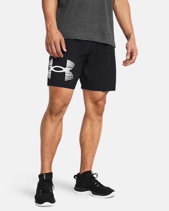 Men's UA Tech™ Woven Graphic Shorts in Black image number 0
